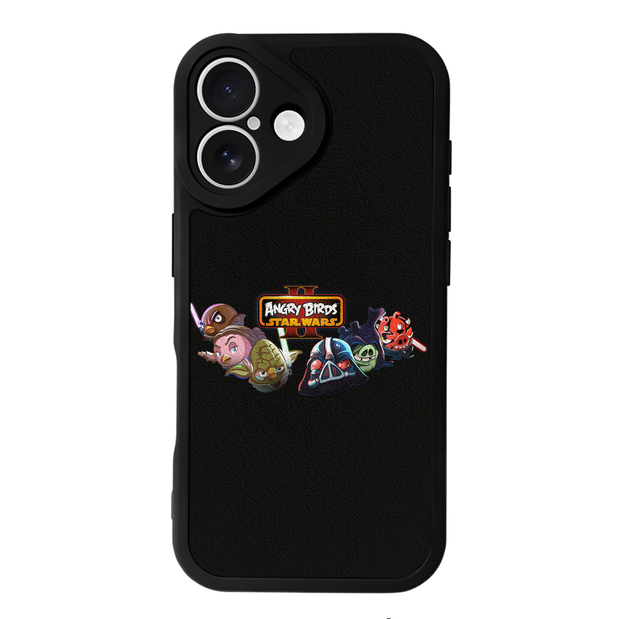 （画像用） Angry Birds アングリーバード 【iPhone 16シリーズ対応】シリコンスマホケース（レザー調） 材質：シリコン